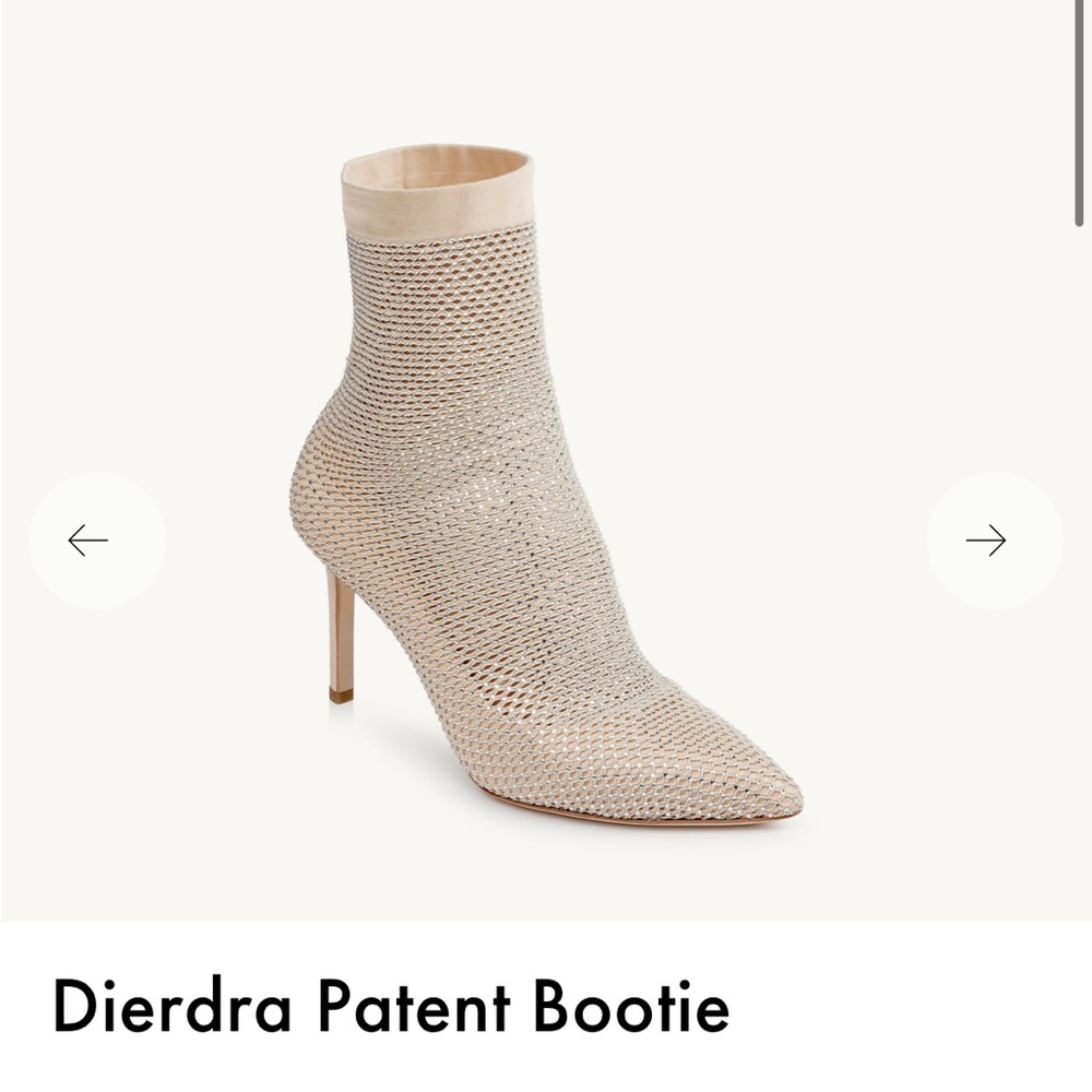 Badgley Mischka - Patent Bootie in Cream